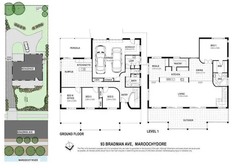 Floorplan of Homely house listing, 93 Bradman Avenue, Maroochydore QLD 4558