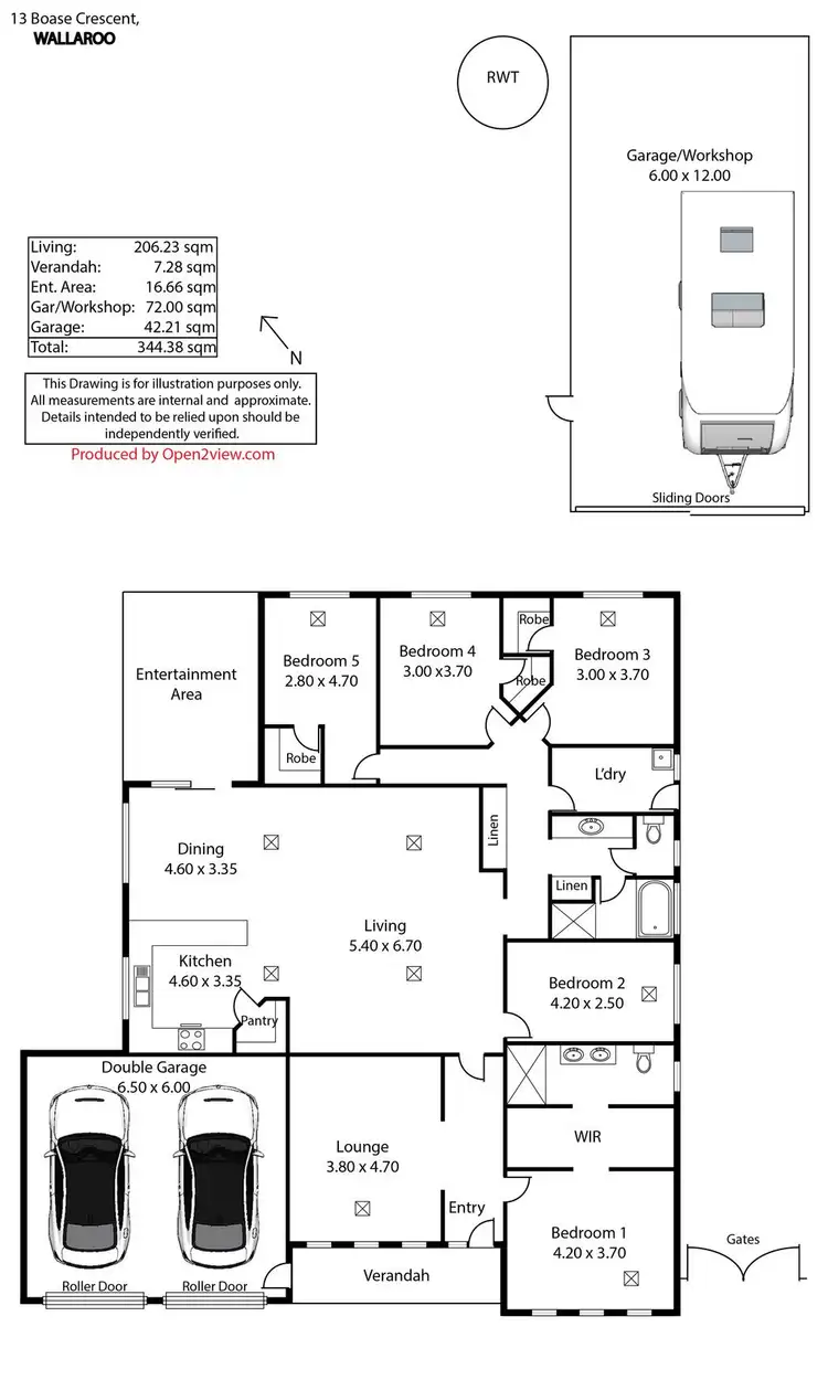 Floorplan of Homely house listing, 13 Boase Crescent, Wallaroo SA 5556