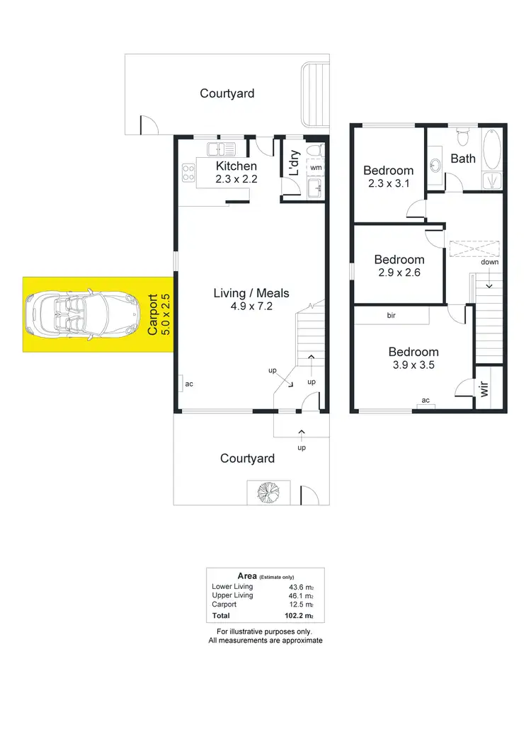 Floorplan of Homely house listing, 4/73-75 Rose Terrace, Wayville SA 5034
