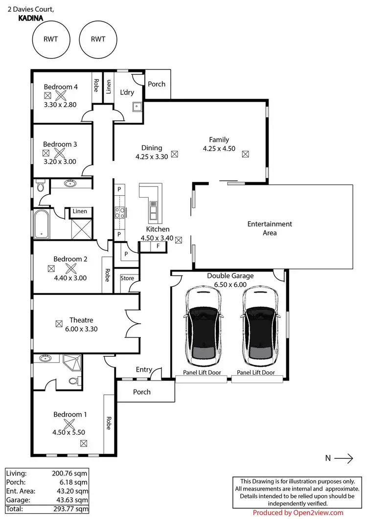 Floorplan of Homely house listing, 2 Davies Court, New Town SA 5554