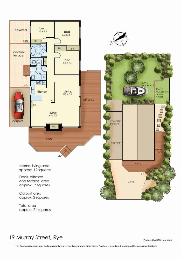 Floorplan of Homely house listing, 19 Murray Street, Rye VIC 3941