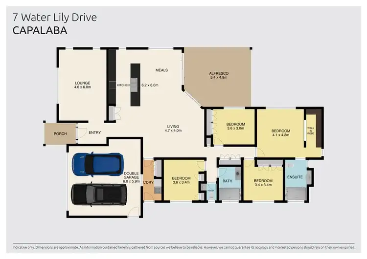 Floorplan of Homely house listing, 7 Water Lily Drive, Capalaba QLD 4157