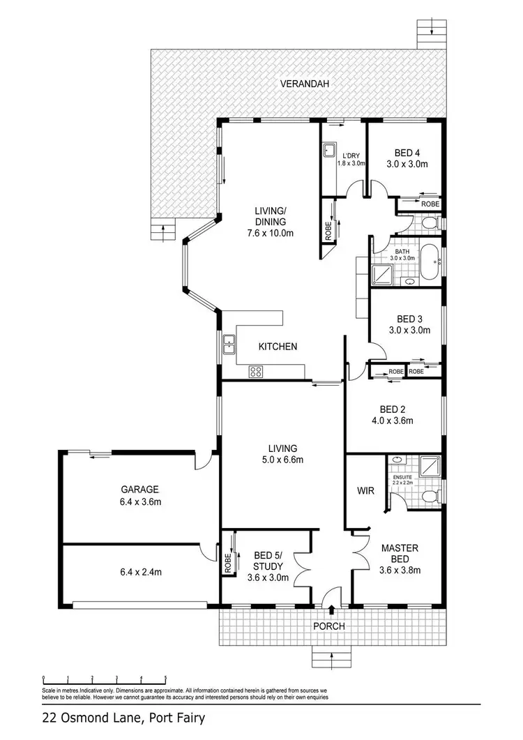 Floorplan of Homely house listing, 22 Osmonds Lane, Port Fairy VIC 3284