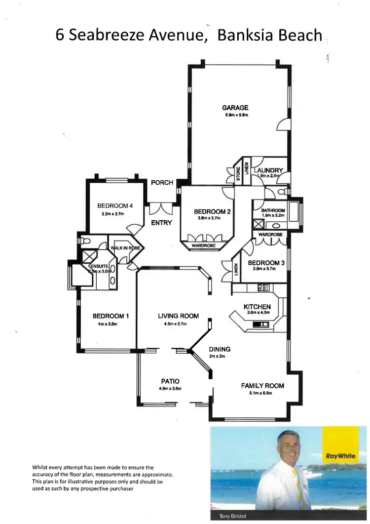 Floorplan of Homely house listing, 6 Seabreeze Avenue, Banksia Beach QLD 4507