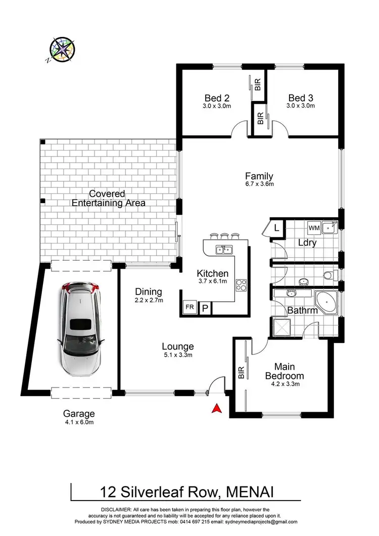 Floorplan of Homely house listing, 12 Silverleaf Row, Menai NSW 2234