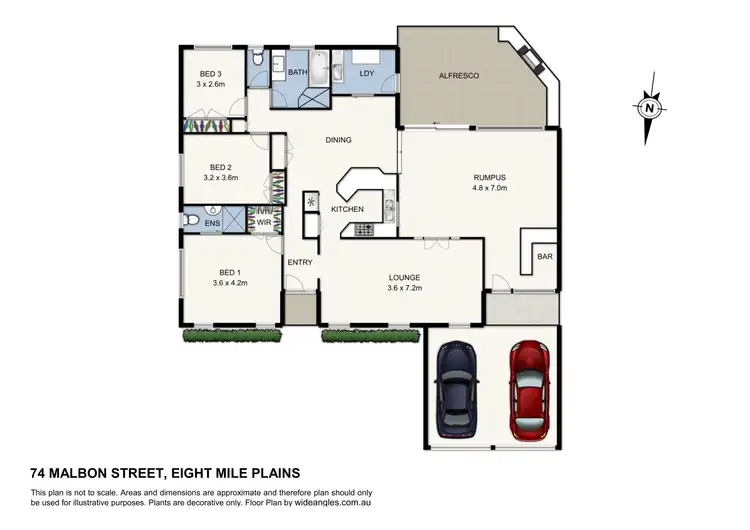Floorplan of Homely house listing, 74 Malbon Street, Eight Mile Plains QLD 4113
