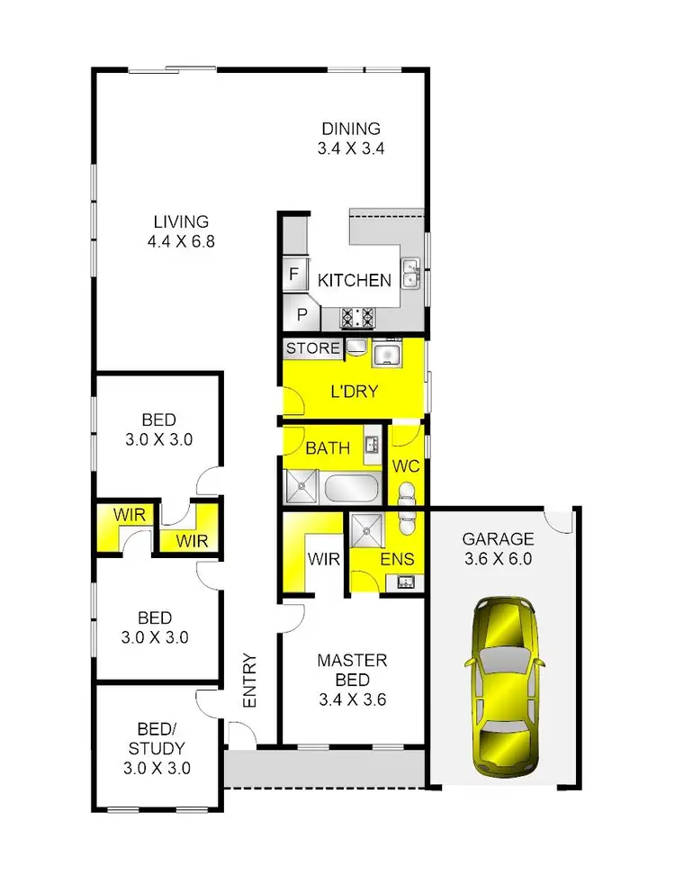 Floorplan of Homely house listing, 16 Bella Julia Place, Lara VIC 3212