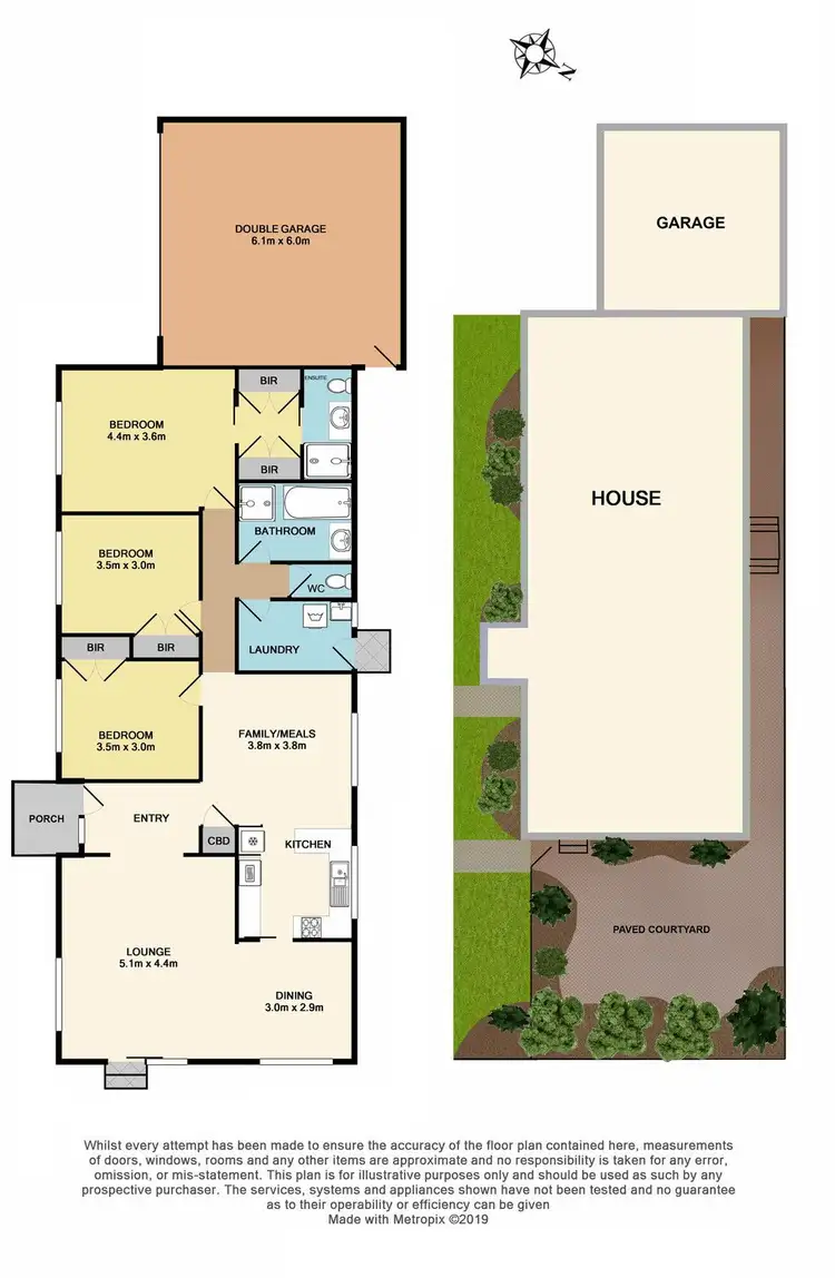 Floorplan of Homely villa listing, 1/36 Clydebank Road, Edithvale VIC 3196