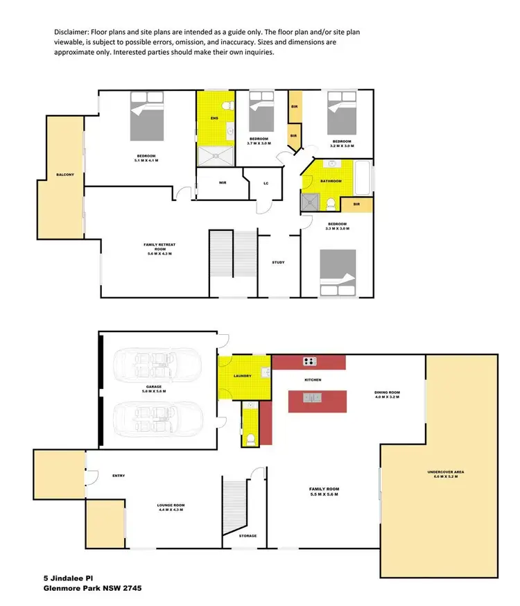 Floorplan of Homely house listing, 5 Jindalee Place, Glenmore Park NSW 2745