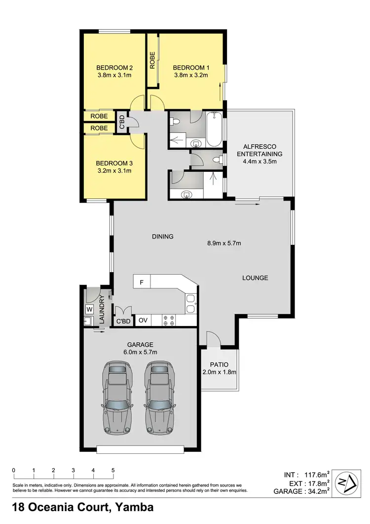 Floorplan of Homely house listing, 18 Oceania Court, Yamba NSW 2464