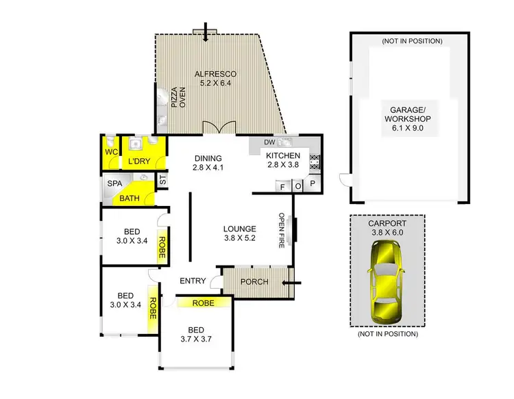 Floorplan of Homely house listing, 7 Fiona Avenue, Corio VIC 3214