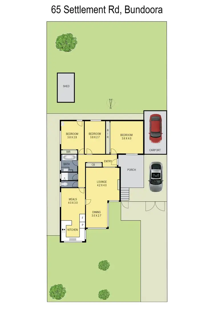 Floorplan of Homely house listing, 65 Settlement Road, Bundoora VIC 3083