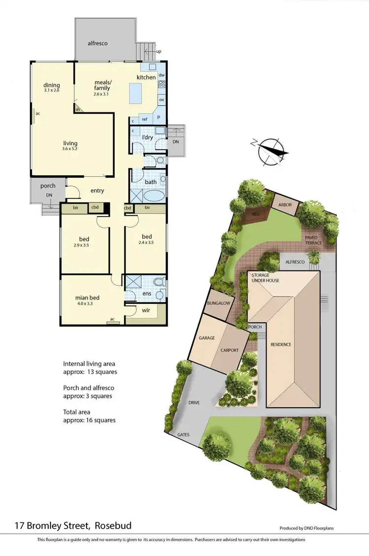 Floorplan of Homely house listing, 17 Bromley Street, Rosebud VIC 3939