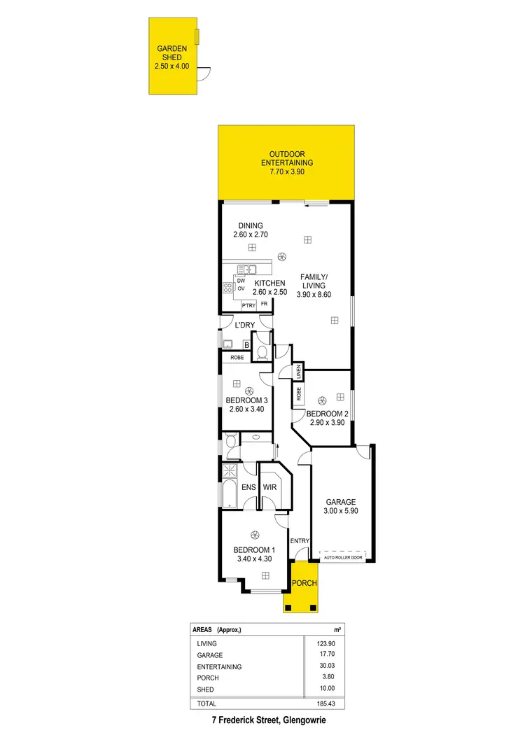 Floorplan of Homely house listing, 7 Frederick Street, Glengowrie SA 5044