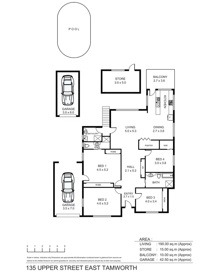 Floorplan of Homely house listing, 135 Upper Street, Tamworth NSW 2340