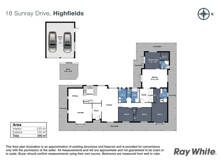 Floorplan of Homely house listing, 18 Sunray Drive, Highfields QLD 4352