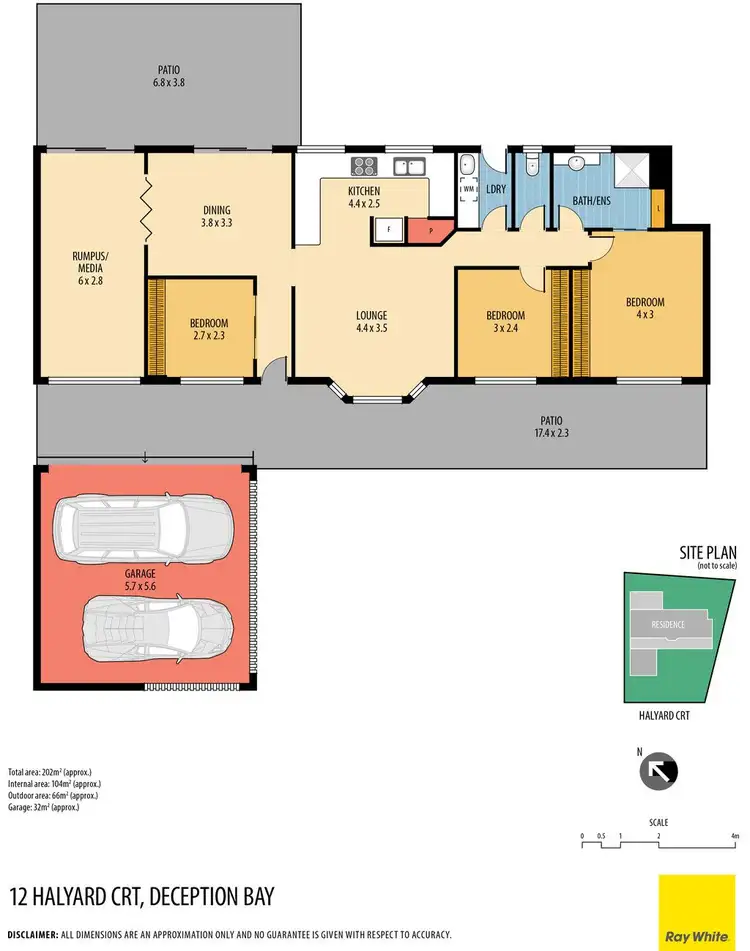 Floorplan of Homely house listing, 12 Halyard Court, Deception Bay QLD 4508