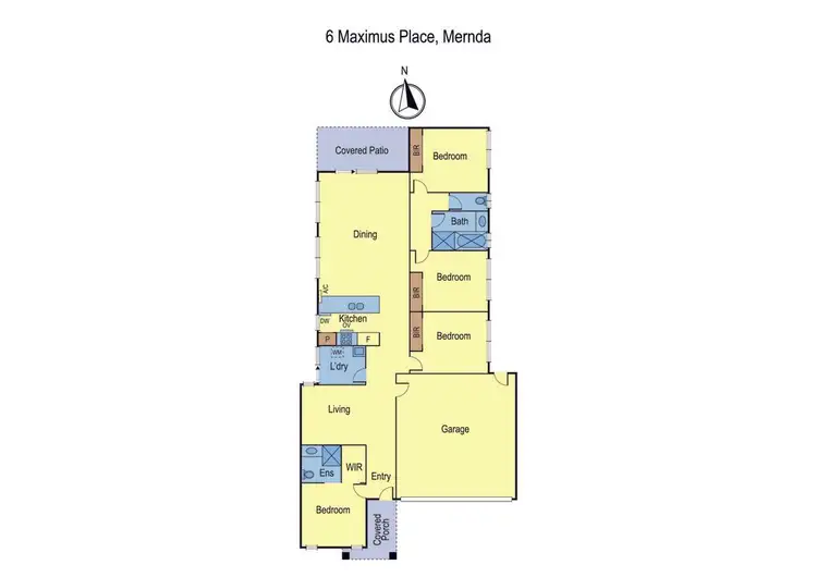 Floorplan of Homely house listing, 6 Maximus Place, Mernda VIC 3754