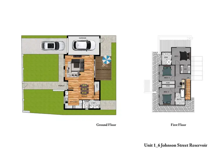 Floorplan of Homely townhouse listing, 1-4/6 Johnson Street, Reservoir VIC 3073