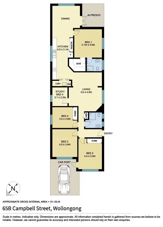 Floorplan of Homely house listing, 65B Campbell Street, Wollongong NSW 2500