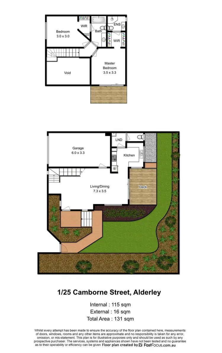 Floorplan of Homely townhouse listing, 1/25 Camborne Street, Alderley QLD 4051
