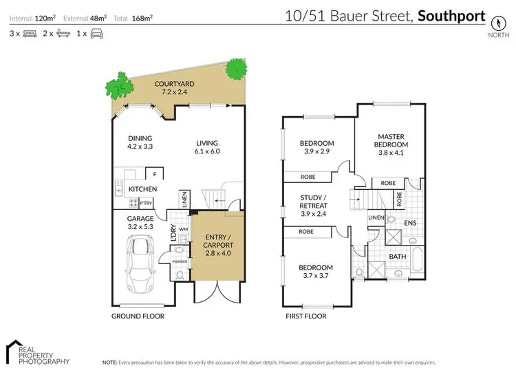 Floorplan of Homely townhouse listing, 10/51 Bauer Street, Southport QLD 4215