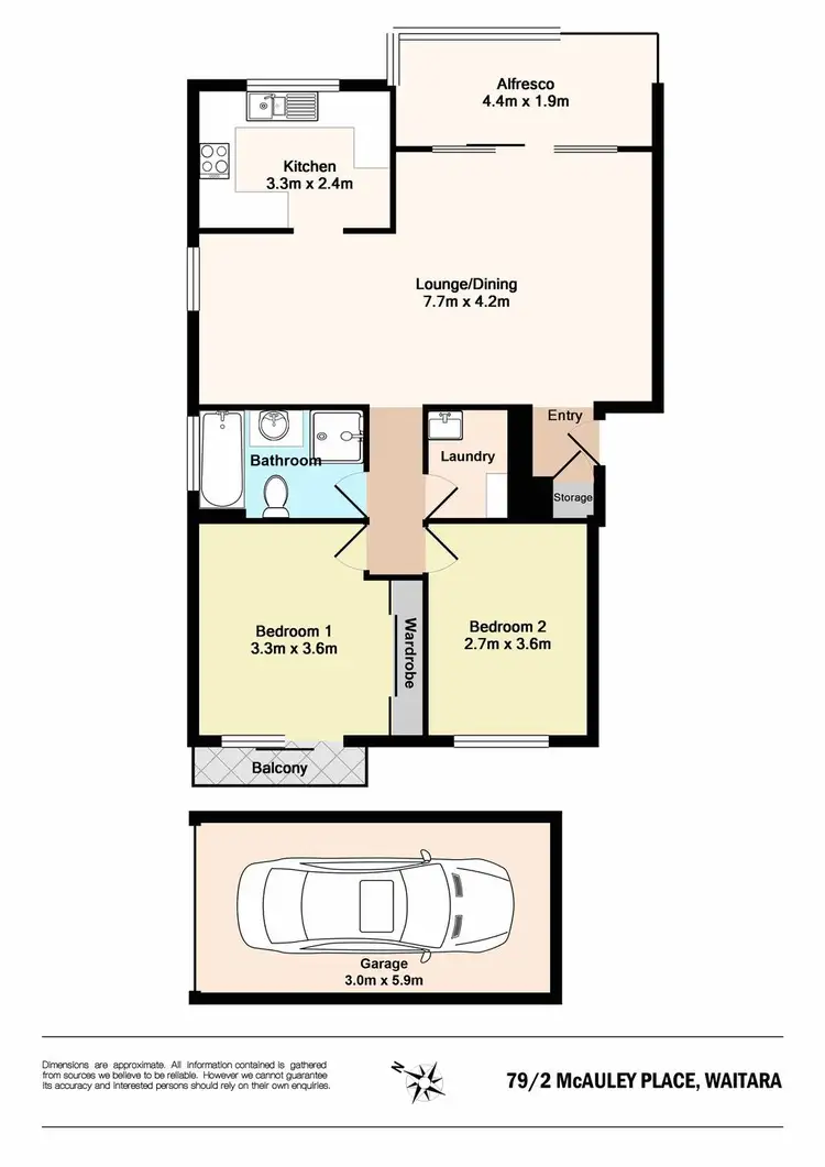 Floorplan of Homely unit listing, 79/2 McAuley Place, Waitara NSW 2077