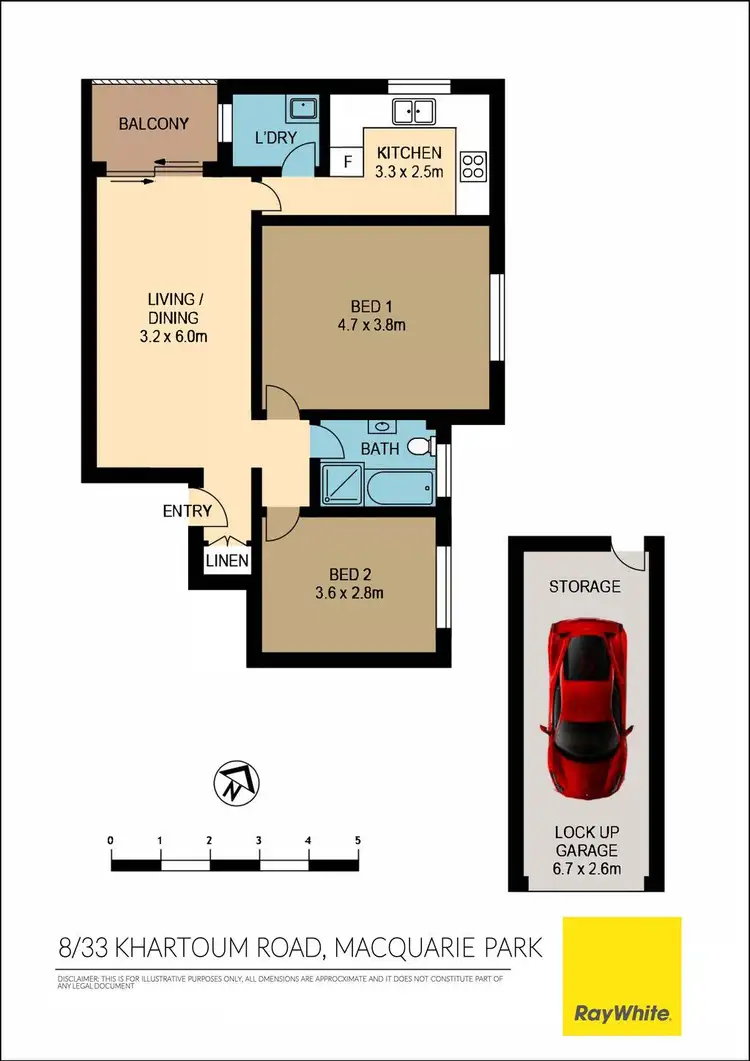 Floorplan of Homely unit listing, 8/33 Khartoum Road, Macquarie Park NSW 2113