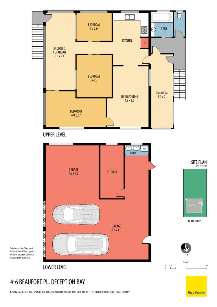 Floorplan of Homely house listing, 4-6 Beaufort Place, Deception Bay QLD 4508
