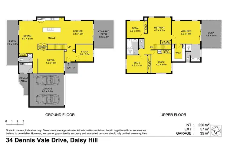 Floorplan of Homely house listing, 34 Dennis Vale Drive, Daisy Hill QLD 4127