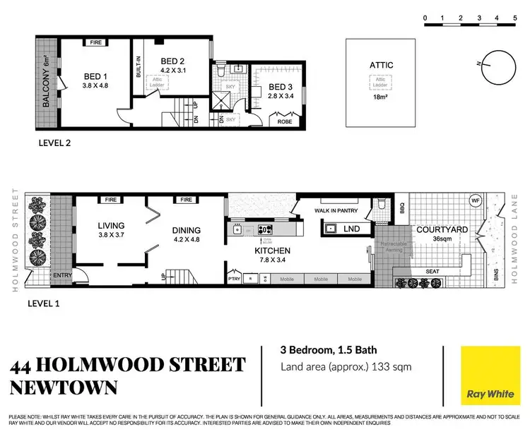 Floorplan of Homely house listing, 44 Holmwood Street, Newtown NSW 2042