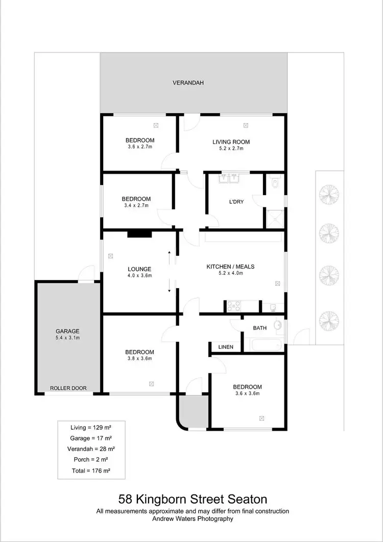 Floorplan of Homely house listing, 58 Kingborn Avenue, Seaton SA 5023