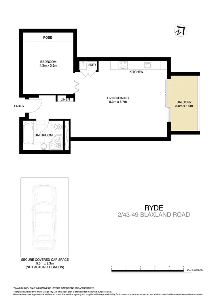Floorplan of Homely unit listing, 2/43-49 Blaxland Road, Ryde NSW 2112