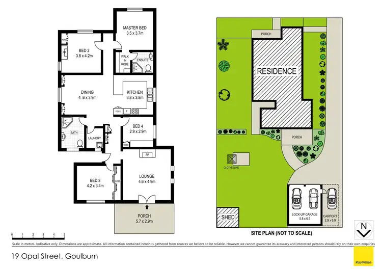 Floorplan of Homely house listing, 19 Opal Street, Goulburn NSW 2580