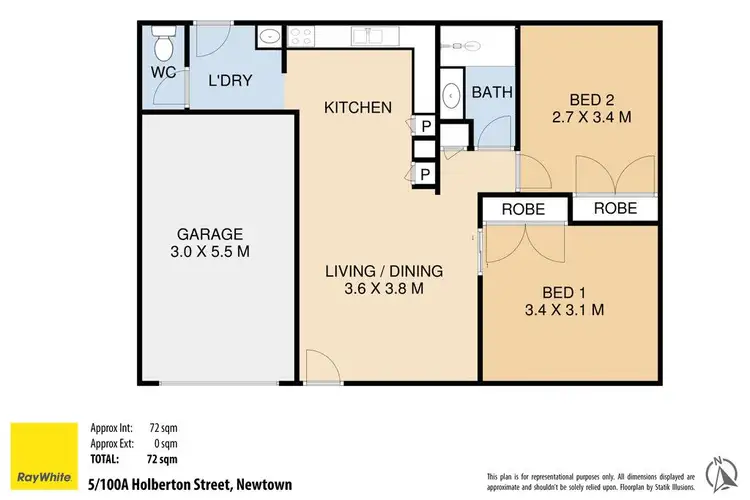 Floorplan of Homely unit listing, Unit 5/100a Holberton Street, Newtown QLD 4350