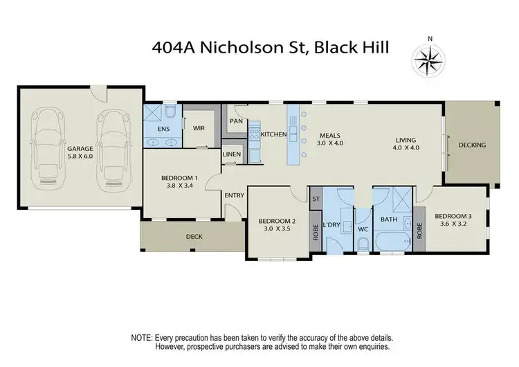 Floorplan of Homely house listing, 404a Nicholson Street, Black Hill VIC 3350