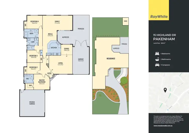 Floorplan of Homely house listing, 15 Highland Drive, Pakenham VIC 3810