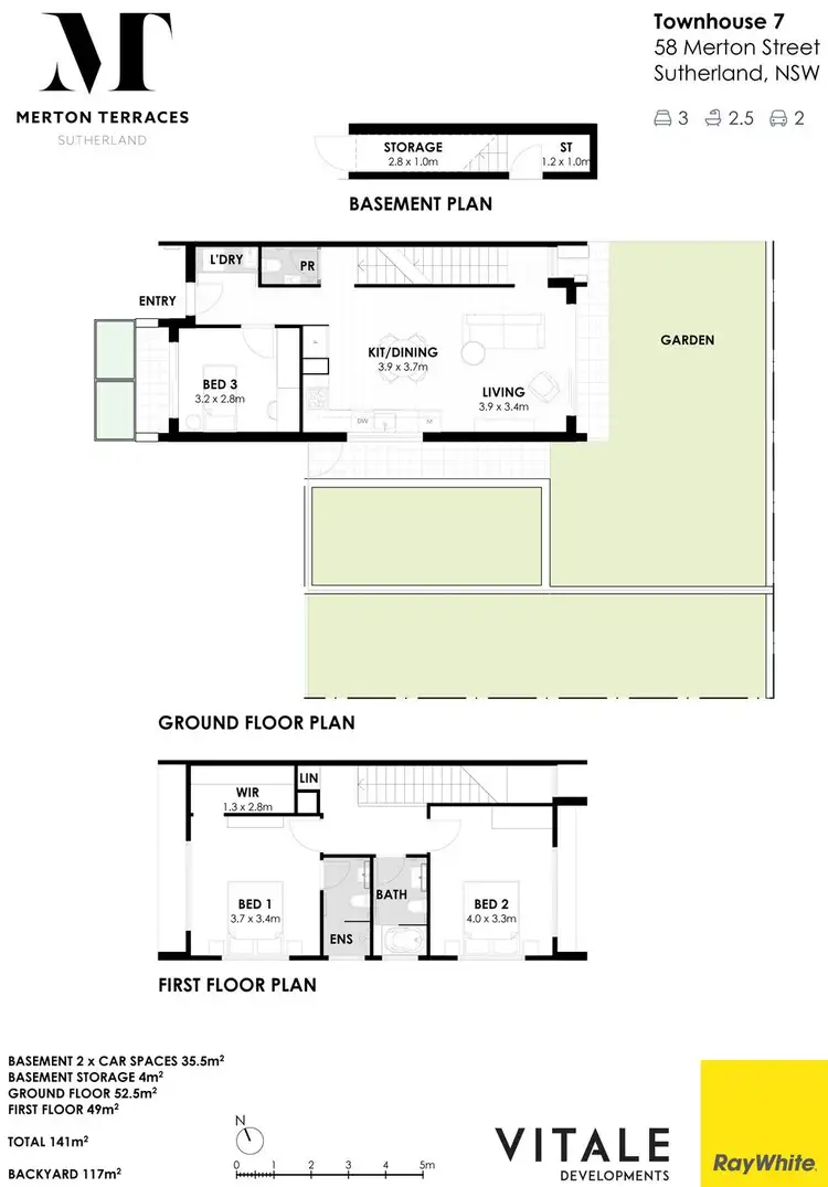 Floorplan of Homely townhouse listing, 7/58 Merton Street, Sutherland NSW 2232