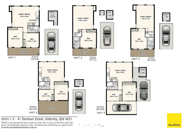 Floorplan of Homely block of units listing, 41 Denman Street, Alderley QLD 4051