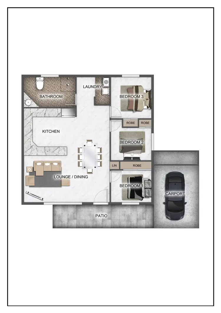 Floorplan of Homely block of units listing, 12 Pandanus Drive, Cannonvale QLD 4802