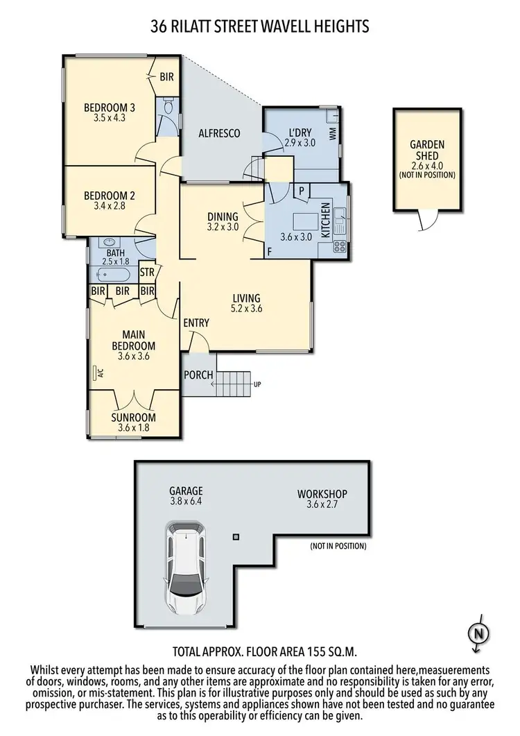 Floorplan of Homely house listing, 36 Rilatt Street, Wavell Heights QLD 4012