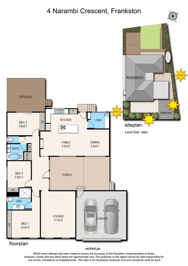 Floorplan of Homely house listing, 4 Narambi Crescent, Frankston VIC 3199