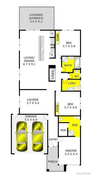Floorplan of Homely house listing, 154 Canterbury Road West, Lara VIC 3212
