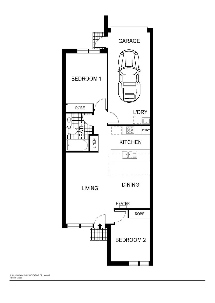 Floorplan of Homely townhouse listing, 99 Burrumarra Avenue, Ngunnawal ACT 2913
