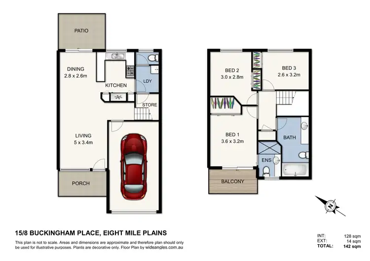 Floorplan of Homely townhouse listing, 15/8 Buckingham Place, Eight Mile Plains QLD 4113