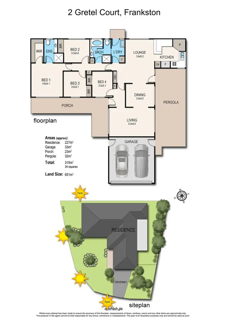 Floorplan of Homely house listing, 2 Gretel Court, Frankston VIC 3199