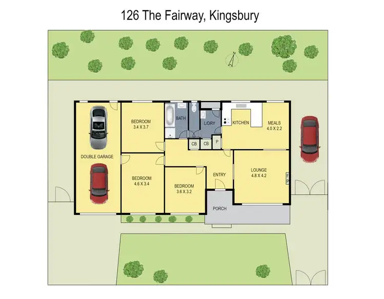 Floorplan of Homely house listing, 126 The Fairway, Kingsbury VIC 3083