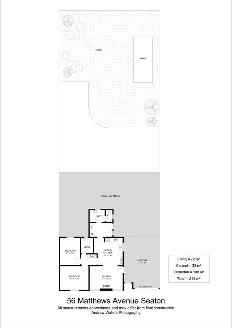 Floorplan of Homely house listing, 56 Matthews Avenue, Seaton SA 5023