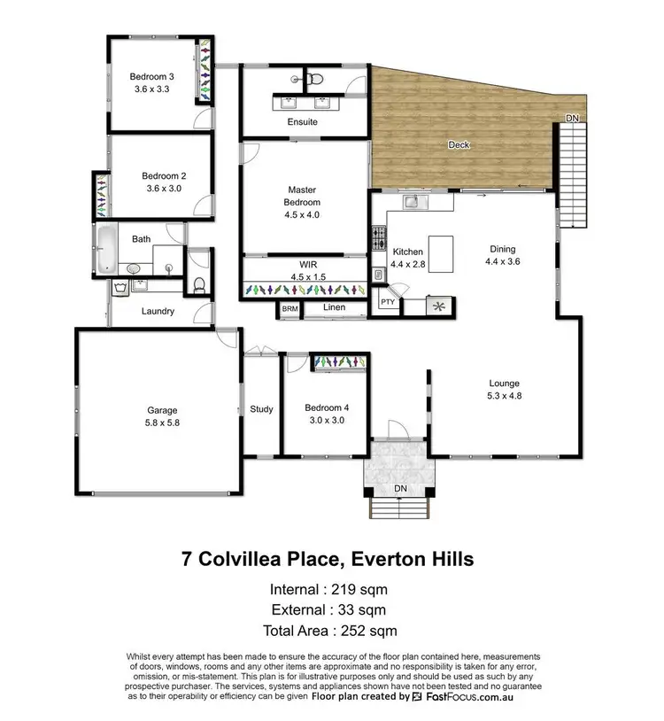 Floorplan of Homely house listing, 7 Colvillea Court, Everton Hills QLD 4053