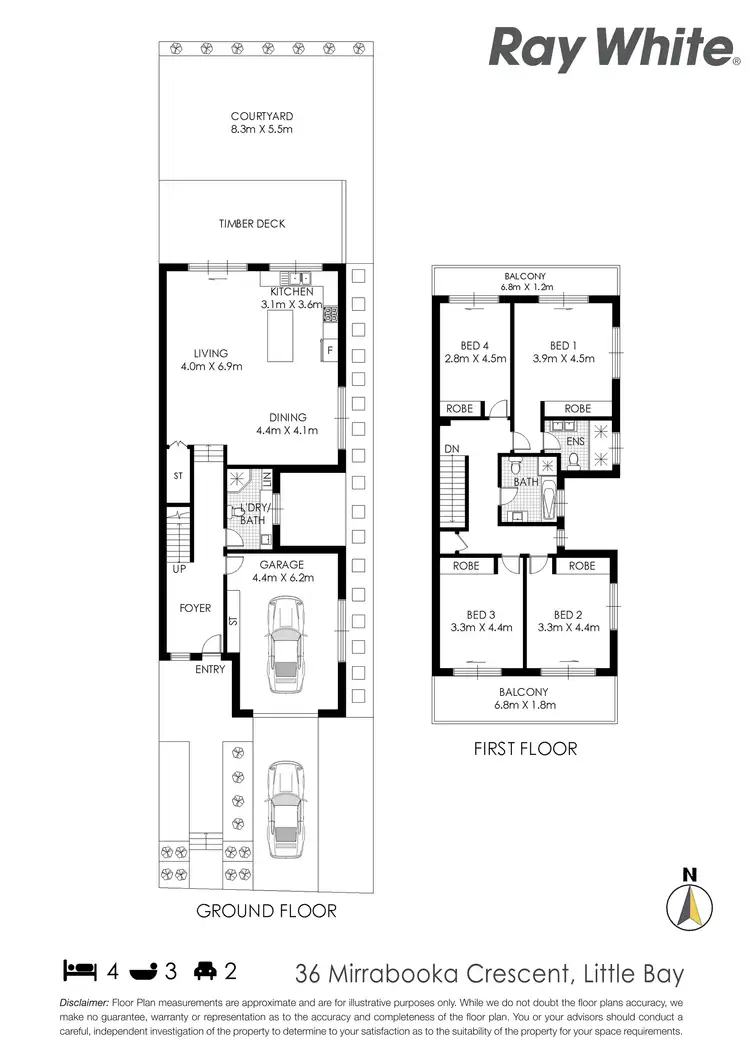 Floorplan of Homely house listing, 36 Mirrabooka Crescent, Little Bay NSW 2036